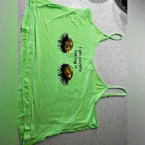 Make it $rain$ 3x tank neon green